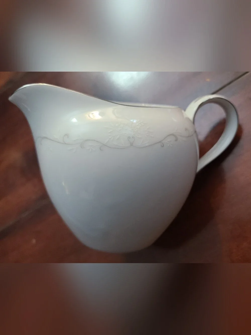 Royal M by Mita Elizabeth M117 Fine China Creamer Pitcher Japan Vintage Silver